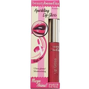 NWT Beauty Benefits Lip Gloss in Rosette